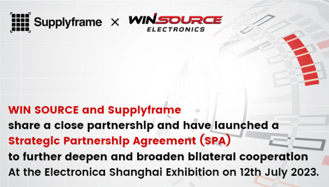 <strong>WIN SOURCE and Supplyframe Announced  Strategic Partnership in Asia at Electronica China</strong>