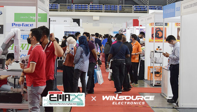Penang State Trade and Industry Deve-lopment Team Commences EMAX Asia Visit with WIN SOURCE Booth