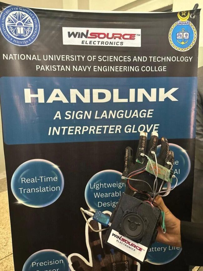 WIN SOURCE Supports NUST Student Engineering Project “Hand-Link” Sign-Language Translation Glove