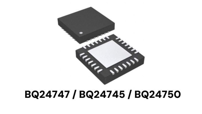 Battery charger ICs product image comparison: BQ24747RHDR, BQ24745RHDR, BQ24750RHDR