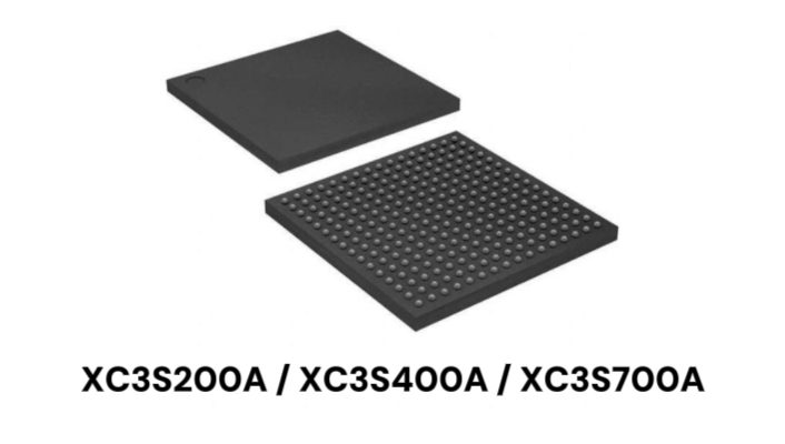 FPGA product image comparison: XC3S200A, XC3S400A, XC3S700A