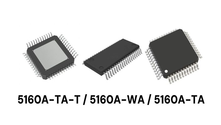 Motor driver product image comparison: TMC5160A-TA-T, TMC5160A-WA, TMC5160A-TA