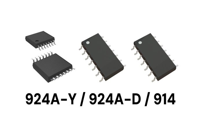 operational-amplifiers-ts924aiypt-ts924aidt-ts914idt-comparison Quad operational amplifiers product image comparison: TS924AIYPT, TS924AIDT, TS914IDT